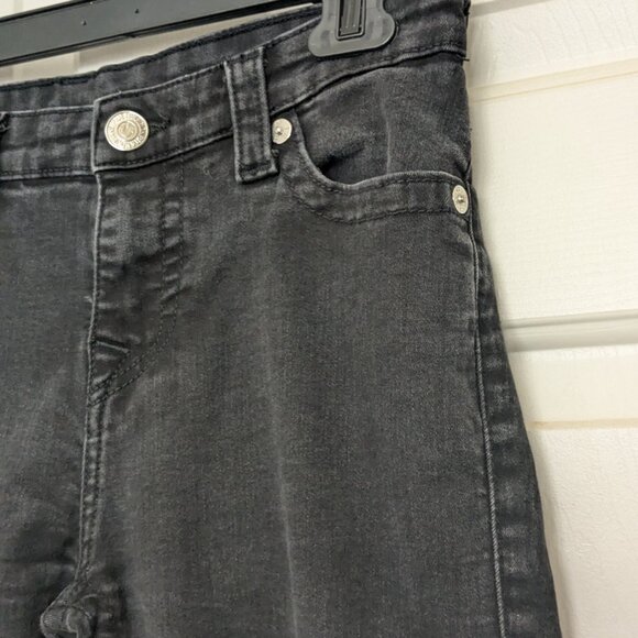 True Religion Women's Black Hallie  Mid Rise Super Skinny Jean Size 30 - Picture 5 of 14